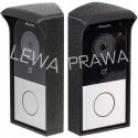 Adapter z daszkiem do montażu pod kątem do wideomofonu Akuvox E12W Prawy 30