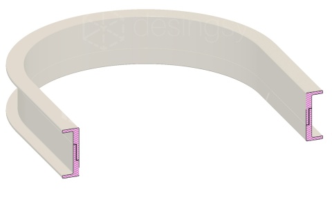 Dwustronna maskownica owalna ∅180na80 Składana Różne wysokości i kolory