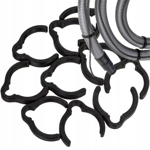 Klips zacisk na wąż Festool D27 wymiary zewnętrzne węża Ø33/34 10szt Czarny
