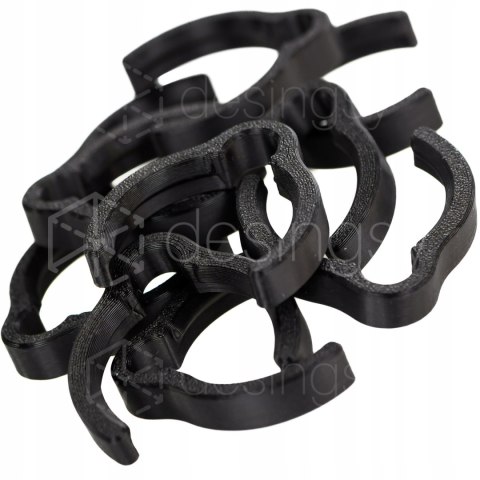 Klips zacisk na wąż Festool D27 wymiary zewnętrzne węża Ø33/34 10szt Czarny