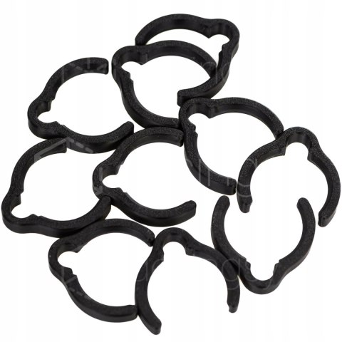 Klips zacisk na wąż Festool D27 wymiary zewnętrzne węża Ø33/34 10szt Czarny