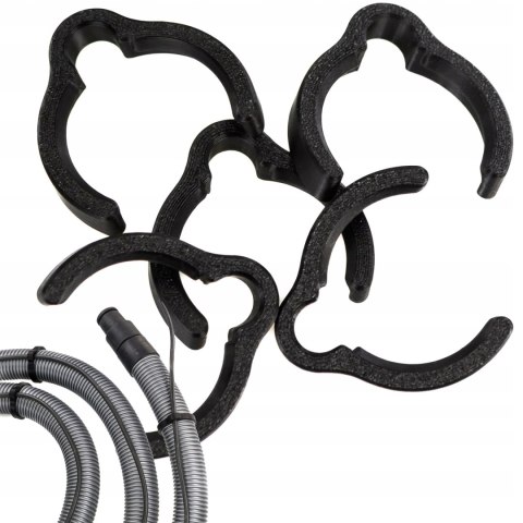 Klips zacisk na wąż Festool D27 wymiary zewnętrzne węża Ø33/34 5szt Czarny