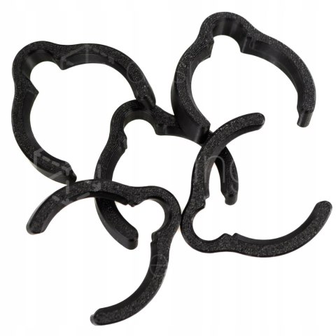 Klips zacisk na wąż Festool D27 wymiary zewnętrzne węża Ø33/34 5szt Czarny