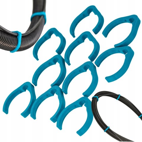 Klips zacisk na wąż Makita wymiary zewnętrzne węża Ø40/36 10szt Morski