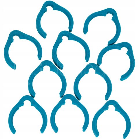 Klips zacisk na wąż Makita wymiary zewnętrzne węża Ø40/36 10szt Morski