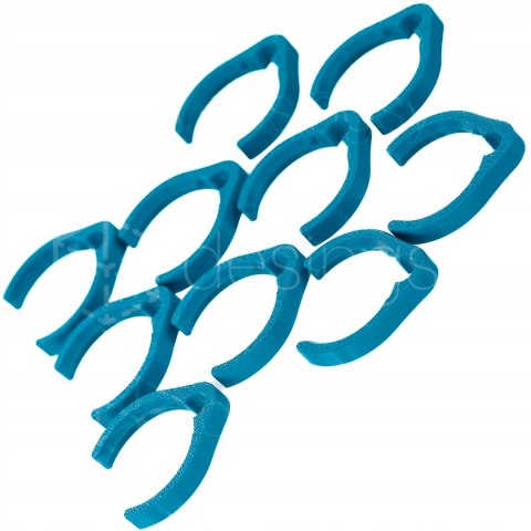 Klips zacisk na wąż Makita wymiary zewnętrzne węża Ø40/36 10szt Morski