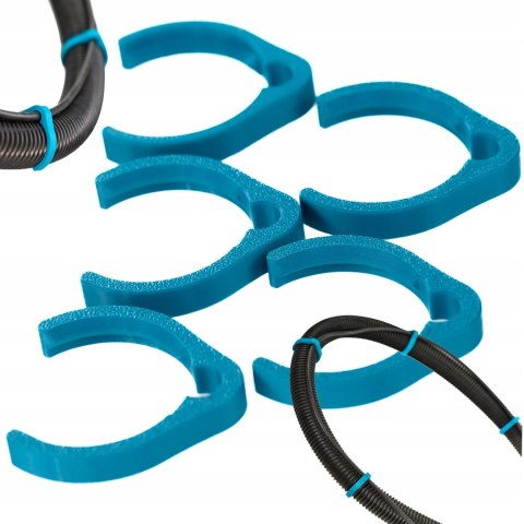 Klips zacisk na wąż Makita wymiary zewnętrzne węża Ø40/36 5szt Morski