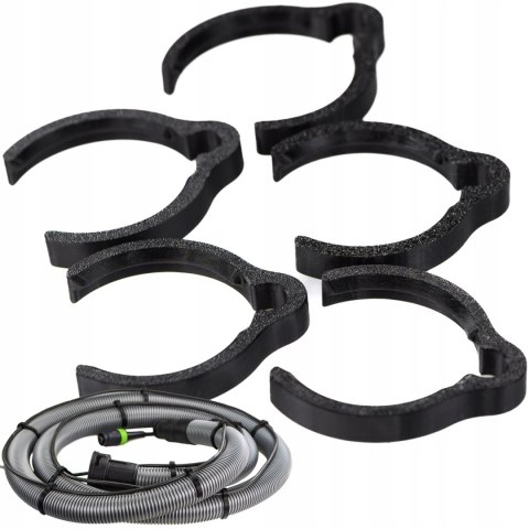 Klips zacisk na wąż Starmix wymiary zewnętrzne węża Ø45z 5szt Czarny