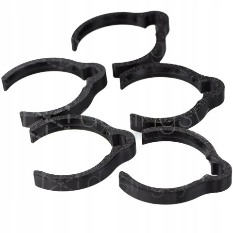 Klips zacisk na wąż Starmix wymiary zewnętrzne węża Ø45z 5szt Czarny