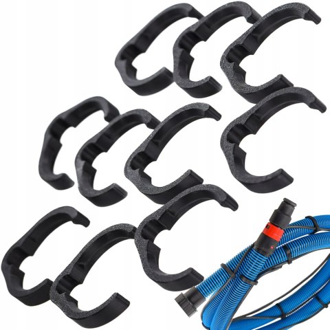 Klipsy zacisk na wąż Bosch wymiary zewnętrzne węża Ø40/36 10szt Czarny