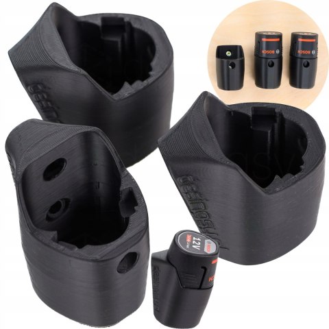 Uchwyt mocowanie pasujące do akumulatora baterii Bosch GBA 12V na KLIK 3szt