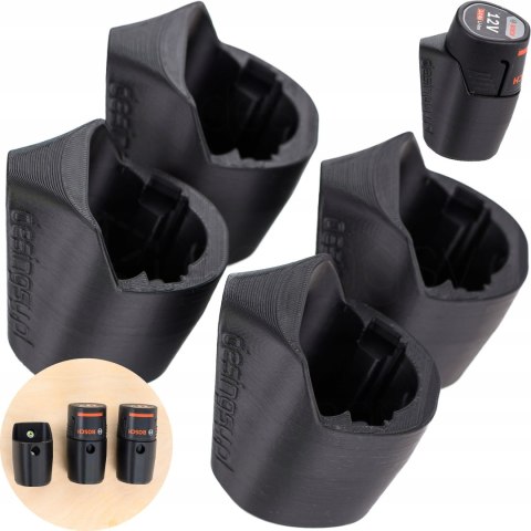 Uchwyt mocowanie pasujące do akumulatora baterii Bosch GBA 12V na KLIK 4szt