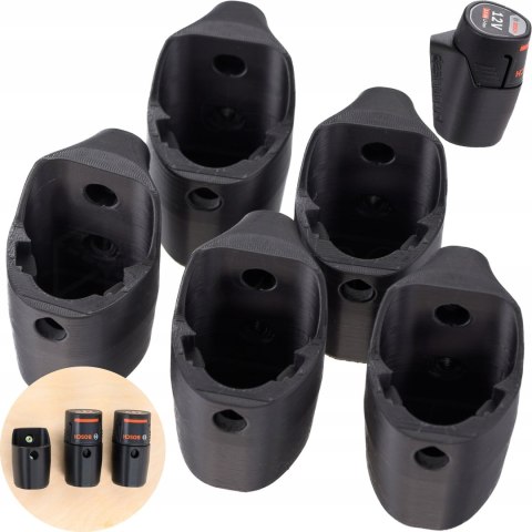 Uchwyt mocowanie pasujące do akumulatora baterii Bosch GBA 12V na KLIK 5szt