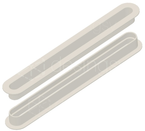 Składana Maskownica Szczelinowa (16mm) Wentylacyjna Kołnierz 7mm Wys18.1 na klik