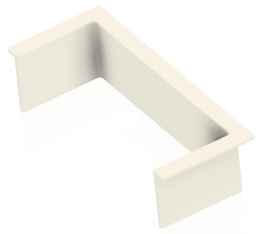 Maskownica wycięcia na zawias w szafce / Nakładka / Obrzeże U 66mm