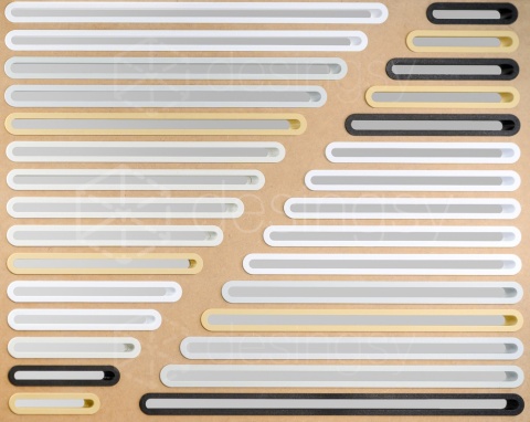 Składana Maskownica Szczelinowa (16mm) Wentylacyjna Kołnierz 7mm Wys18.1 na klik