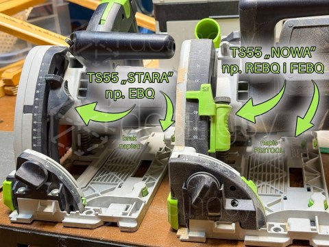 TrzymaTOR zabezpieczenie przed przechylaniem zagłębiarki Festool TS55 FEBQ