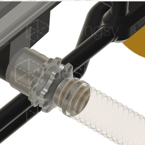 MAGSPIRO Ø50 Ø60 Port do DeWalt DWE7492 Magnetyczny