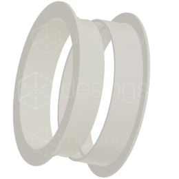 Składana Rozeta okrągła Ø60 Wentylacyjna Kołnierz 7mm Wys18.1 na klik