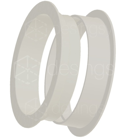 Składana Rozeta okrągła od Ø60 do Ø150 Wentylacyjna Kołnierz 7mm Wys18.1 na klik