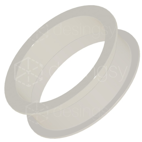 Składana Rozeta okrągła od Ø60 do Ø150 Wentylacyjna Kołnierz 7mm Wys18.1 na klik