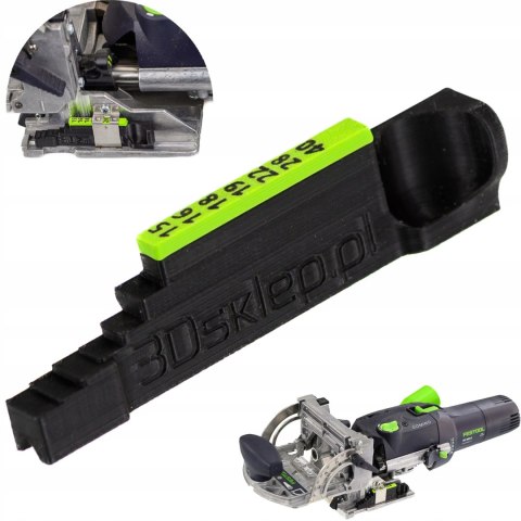 Wskaźnik metryczny 18mm do Festool Domino DF500 15 16 18 19 22 28 40