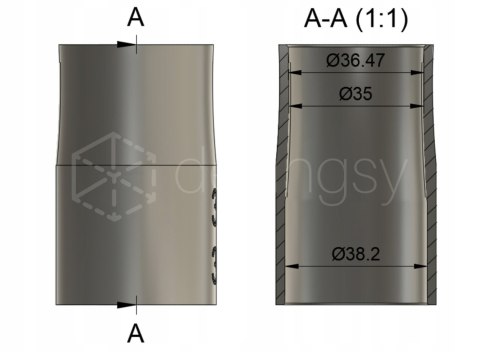 Adapter odsysania Makita RT0700CX króciec Ø35 Ø38 Adapter odsysania Makita RT0700CX króciec Ø35 Ø38