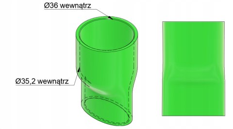 Adapter przejściówka Festo RO 2E Cleantec Ø35 Adapter przejściówka Festo RO 2E Cleantec Ø35