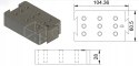 Modułowa tacka na frezy 6, 8, 1/4, 1/2, 12 Triton