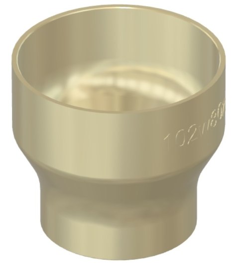 Adapter odciągu do Dewalt DW733 Ø102w na spiro 80 Adapter odciągu do Dewalt DW733 Ø102w na spiro 80