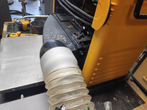 Adapter odciągu do Dewalt DW733 Ø102w na spiro 80 Adapter odciągu do Dewalt DW733 Ø102w na spiro 80