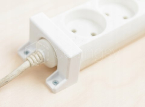 Uchwyt na ścianę przedłużacza BIAŁY np IKEA KOPPLA Uchwyt na ścianę przedłużacza BIAŁY np IKEA KOPPLA