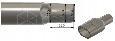 Adapter przejściówka Philips Speedpro na Ø 32mm zewnątrz Adapter przejściówka Philips Speedpro na Ø 32mm zewnątrz
