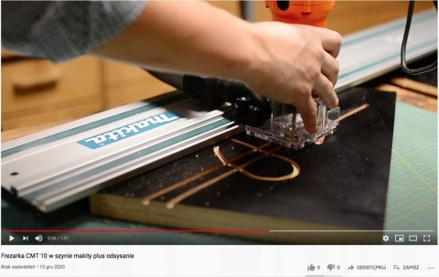 Adapter szyny prowadzącej frezarka Makita 3709 Ø35 Adapter szyny prowadzącej frezarka Makita 3709 Ø35
