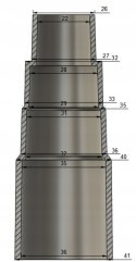 Adapter uniwersalny redukcja Ø 22-26-32-35-40-41