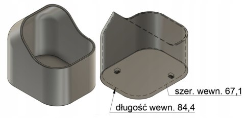 Osłona obudowa daszek do dzwonek Zamel PDH-991 2szt Osłona obudowa daszek do dzwonek Zamel PDH-991 2szt