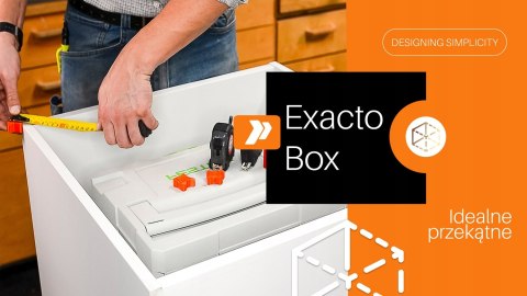 ExactoBox M nakładka do miarki zwijanej - łatwy pomiar przekątnych skrzynek ExactoBox M nakładka do miarki zwijanej - łatwy pomiar przekątnych skrzynek