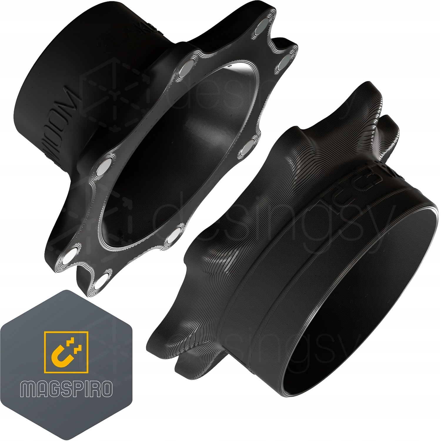 Szybkozłącza Magnetyczne do DEWALT DWE7492 + Adapter MAGSPIRO Ø100 ZESTAW Kod producenta MagSpiroDWE7492_100_Black_Zestaw